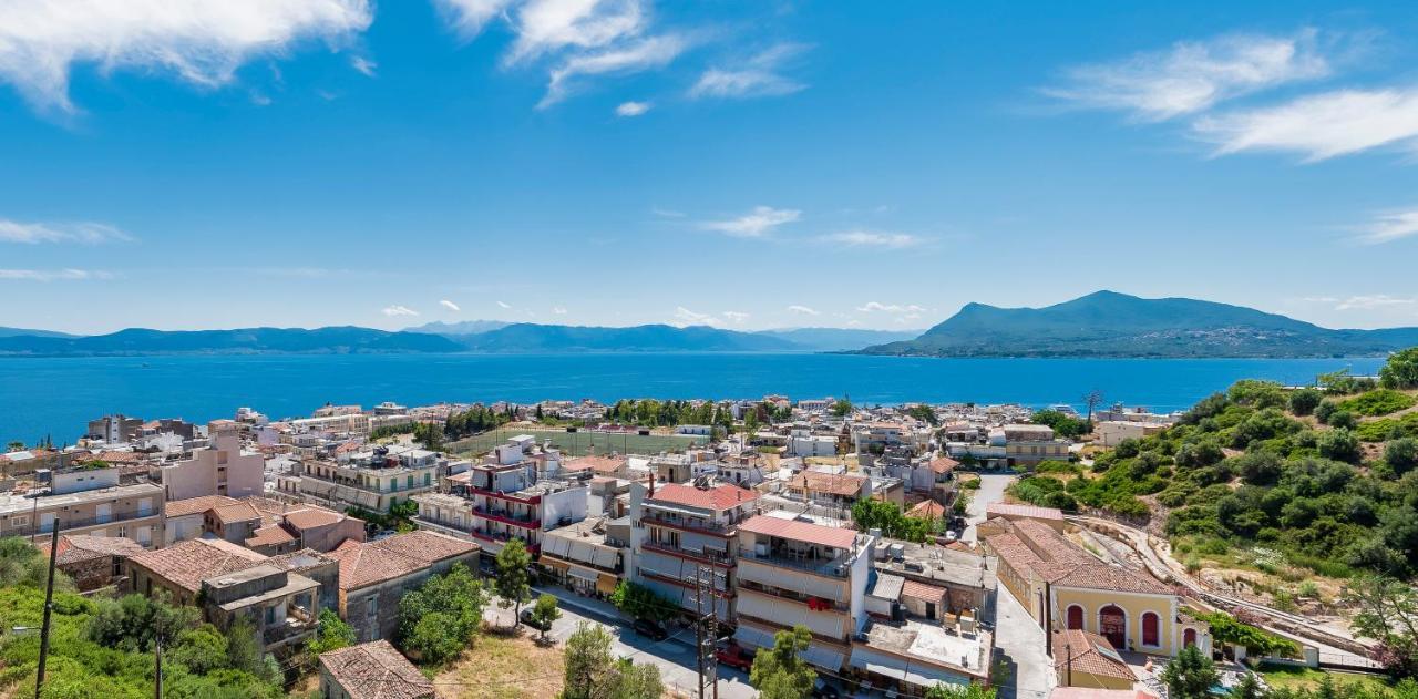 Villa Panoramic View!Penthouse 120Qm Of Sea & Mountain Loutra Edipsou  Exterior foto
