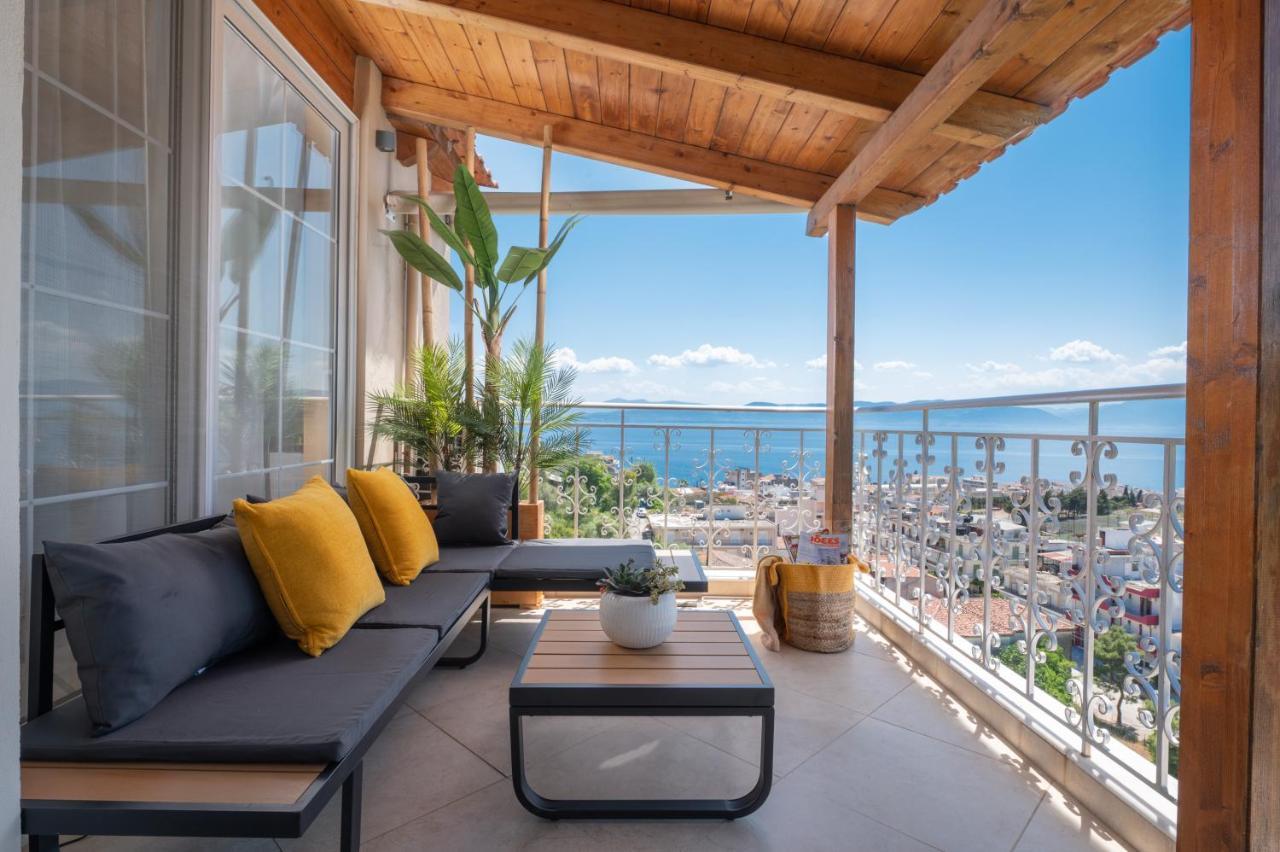 Villa Panoramic View!Penthouse 120Qm Of Sea & Mountain Loutra Edipsou  Exterior foto