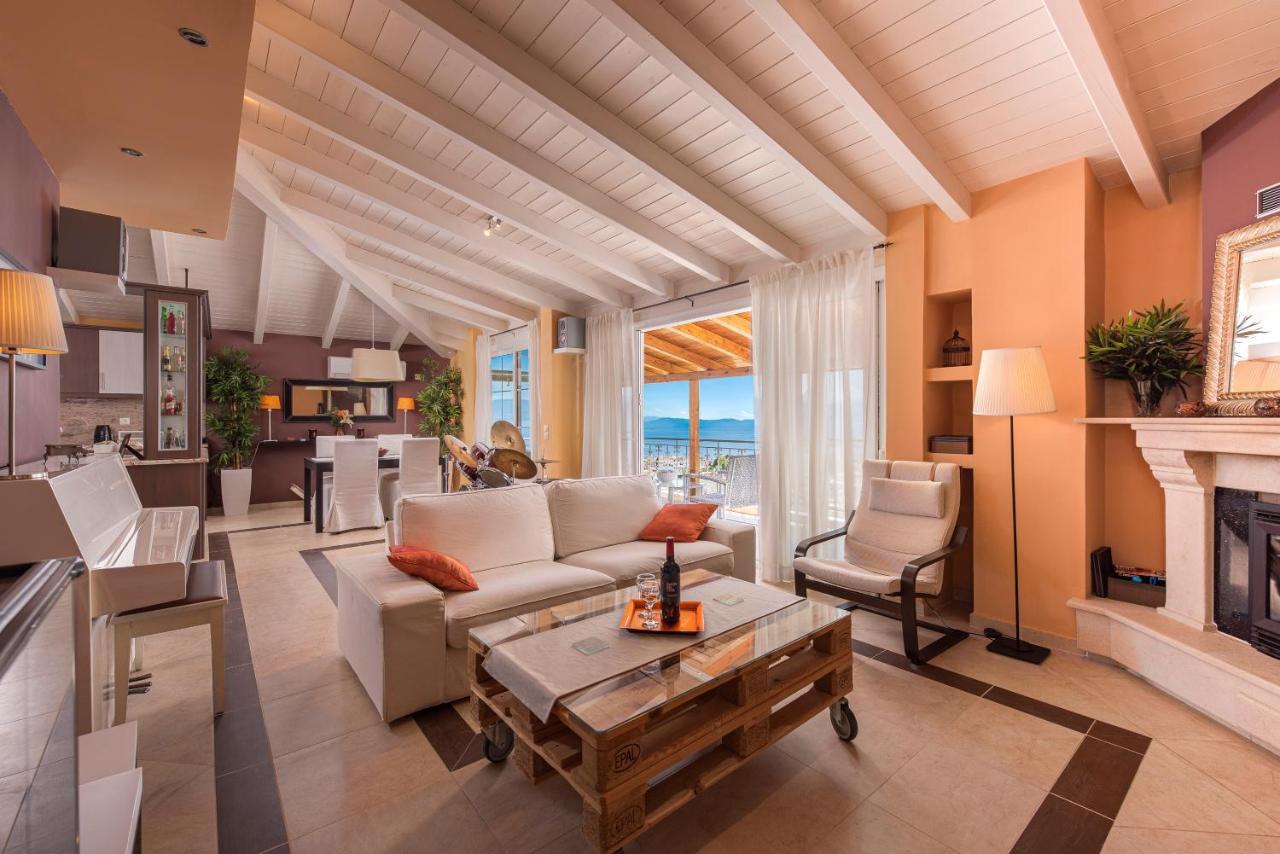 Villa Panoramic View!Penthouse 120Qm Of Sea & Mountain Loutra Edipsou  Exterior foto